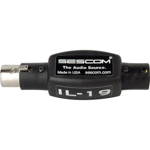 Sescom IL-19 In-Line Audio Hum Eliminator