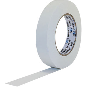 ProTapes Premium Flatback Paper Console Tape (1" x 60 yd, White)