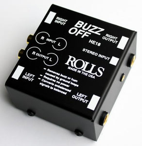 Rolls HE18 Two-Channel Audio Hum and Buzz Remover