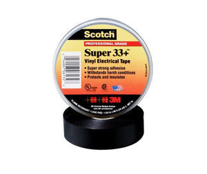 Scotch® Super 33+™ Vinyl Electrical Tape (Black)