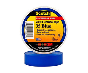 Scotch® 35 Blue 7 Mil Professional Grade Vinyl Electrical Tape - 3/4" x 66' Roll