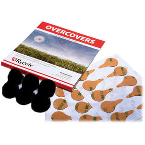 Rycote Overcovers (6 Mic Fur Discs with Stickies (2 Black, 2 Gray, and 2 White))