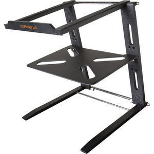 Roland Folding Aluminum Laptop Stand with Shelf