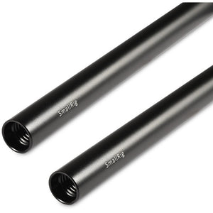 SmallRig 15mm Black Aluminum Alloy Rod Pair 4", 6", 8", 10", 12", 16", 18"
