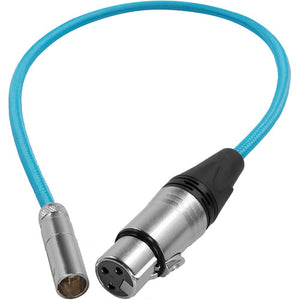 Kondor Blue Mini-XLR Male to XLR Female Audio Cable (Blue, 16")