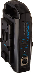 (USED)  DRACAST DR-CH2V V-Mount Dual Battery Charger, Black