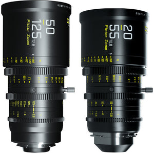 DZOFilm Pictor 20-55mm and 50-125mm T2.8 Zoom Lens Bundle (EF & PL Mounts, Black)
